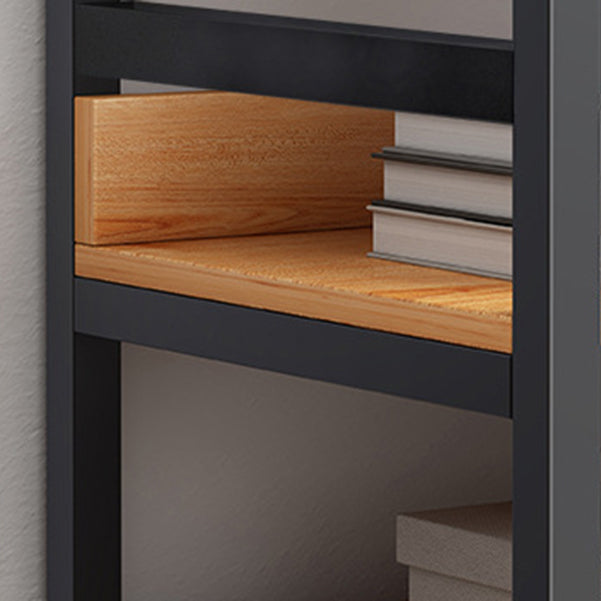Open Wooden Bookcase Modern Minimalist Home Office Bookshelf