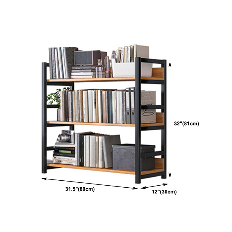 Open Wooden Bookcase Modern Minimalist Home Office Bookshelf