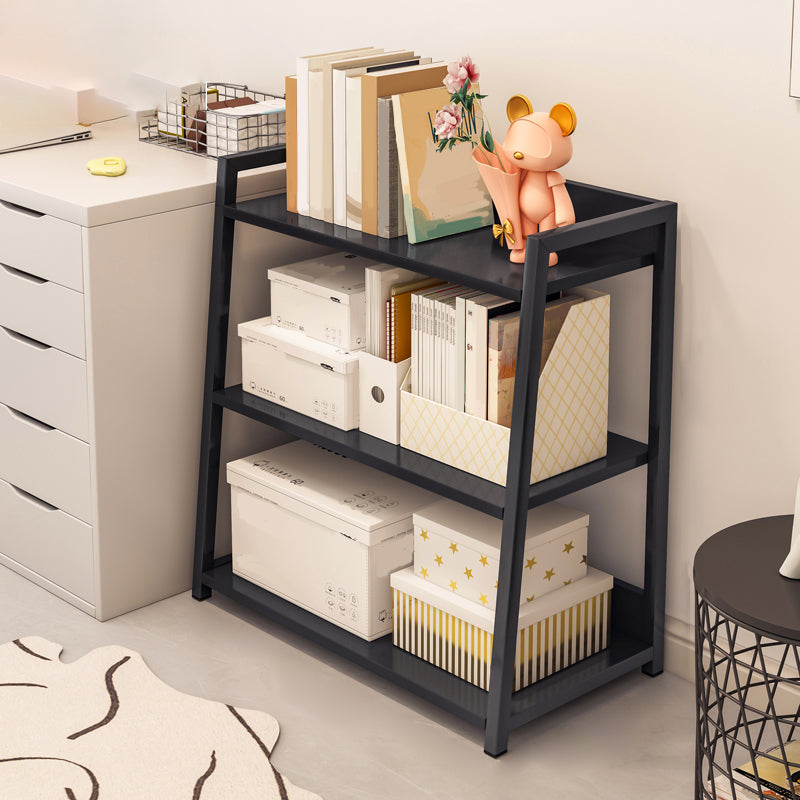 Ladder Steel Book Case for Living Room 11.81" W Open Back Modern Shelf