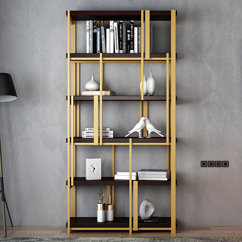 Modern Metal Bookshelf Black Etagere Open Shelf Bookcase Shelves Included