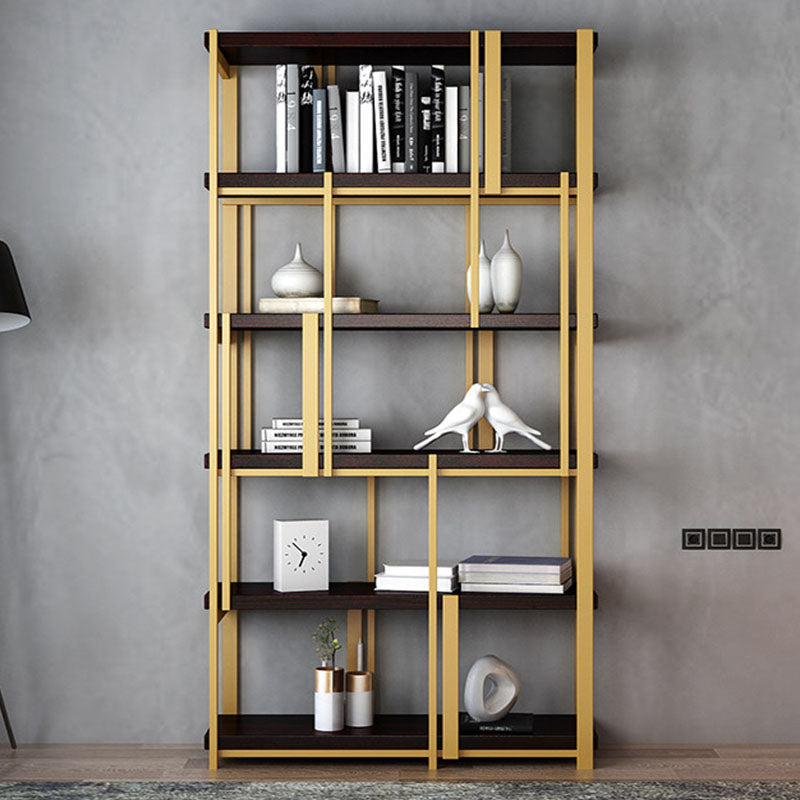 Modern Metal Bookshelf Black Etagere Open Shelf Bookcase Shelves Included