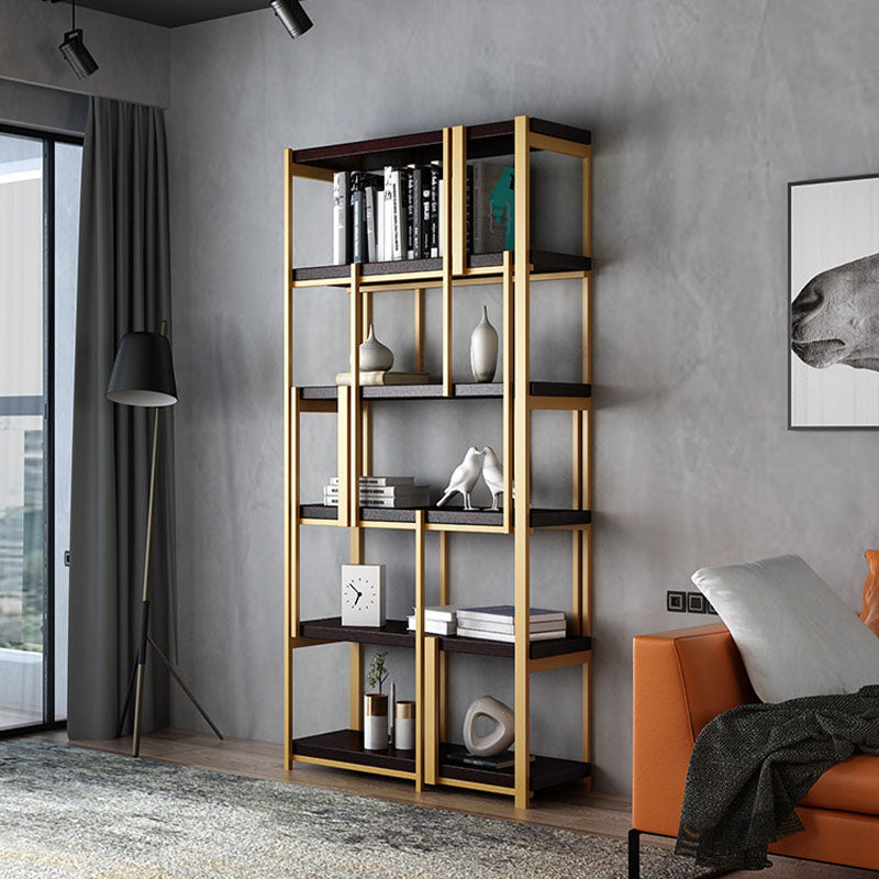 Modern Metal Bookshelf Black Etagere Open Shelf Bookcase Shelves Included