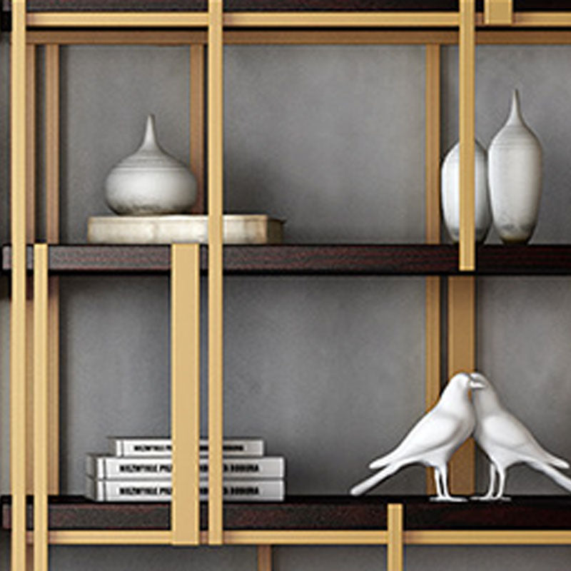 Modern Metal Bookshelf Black Etagere Open Shelf Bookcase Shelves Included