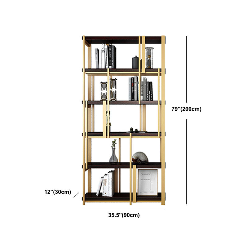 Modern Metal Bookshelf Black Etagere Open Shelf Bookcase Shelves Included