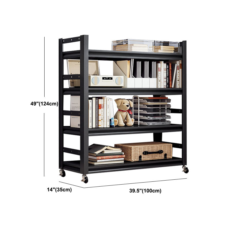 Etagere Shelf Bookcase Contemporary Steel Book Shelf for Study Room