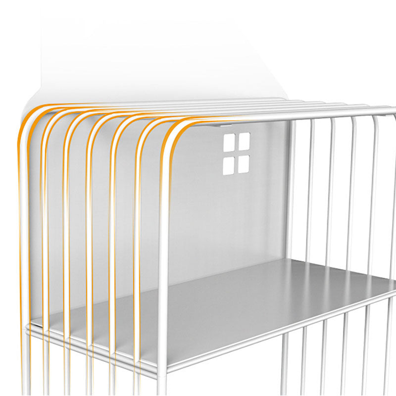 Modern Metal Bookshelf Standard Open Shelf Bookcase Shelves Included