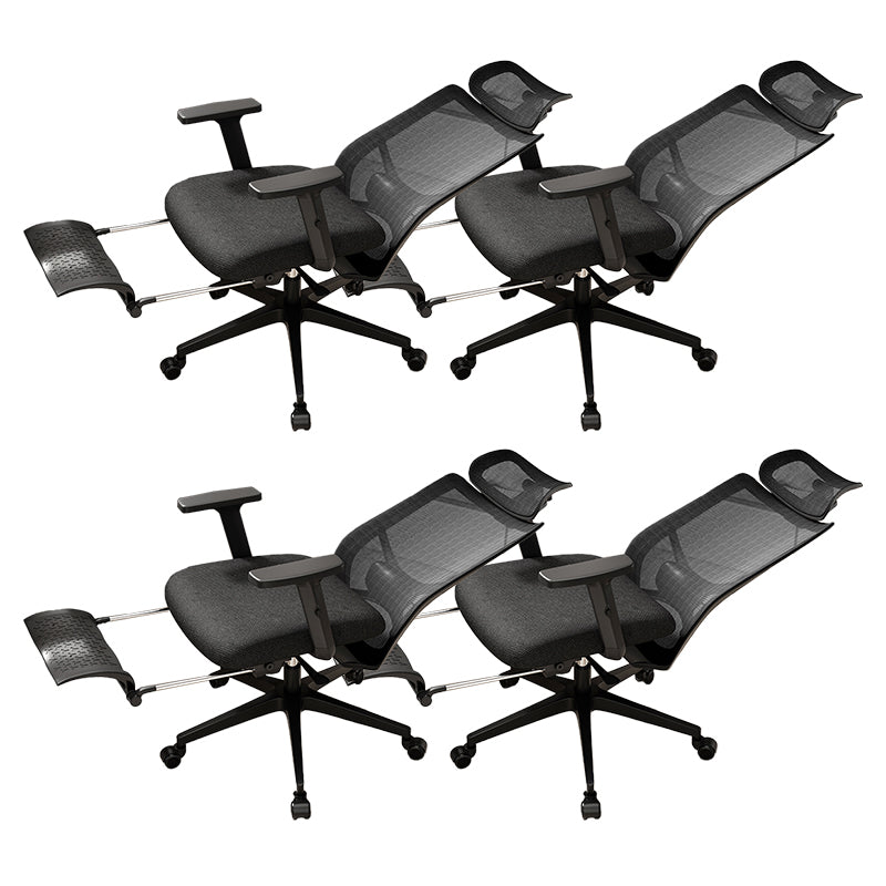 Ergonomic Mesh Task Chair Adjustable Arms with Footrest Office Chair