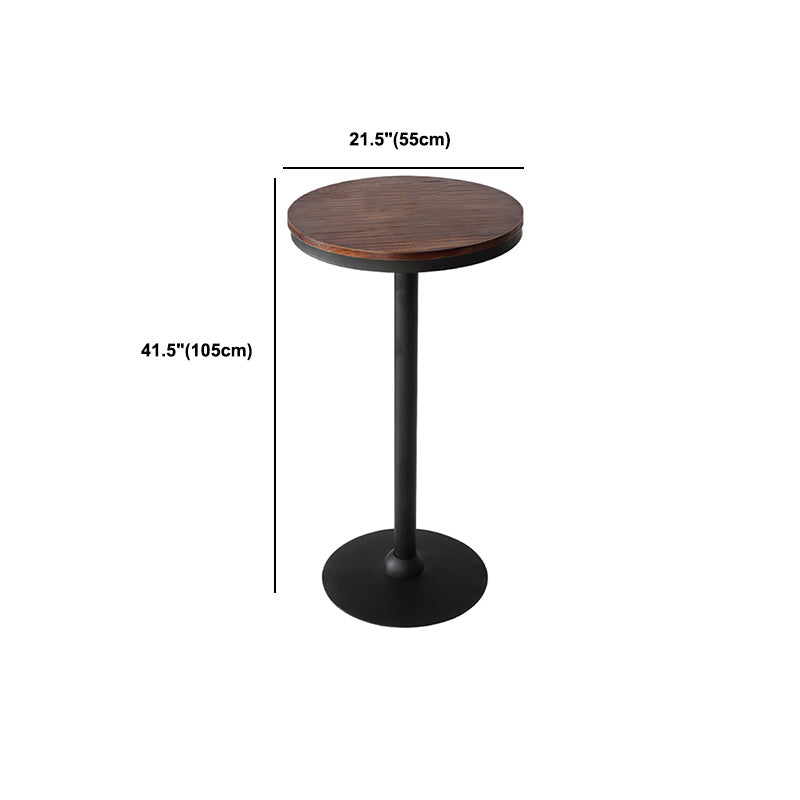 Industrial 1/3/4/5 Pieces Solid Wood Bar Table Set Fixed Table Counter Table