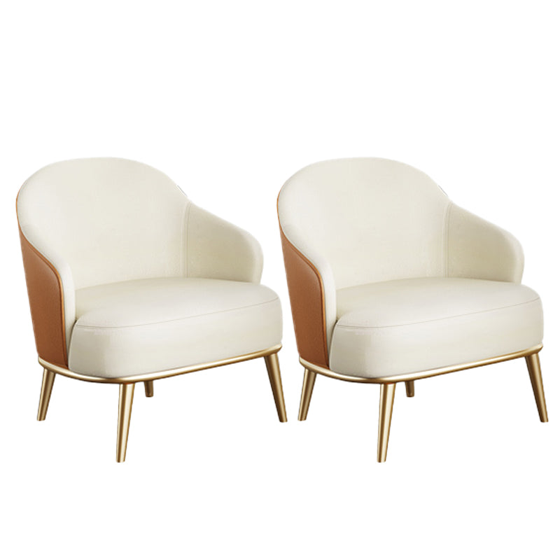 Faux Leather Arm Chair 24.80" Wide Arms Included Chair with Basic Four Leg