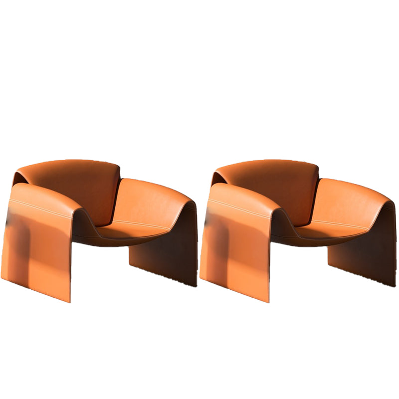 24.80" Wide Arm Chair Faux Leather Arms Included Chair for Living Room