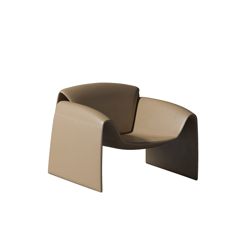 24.80" Wide Arm Chair Faux Leather Arms Included Chair for Living Room