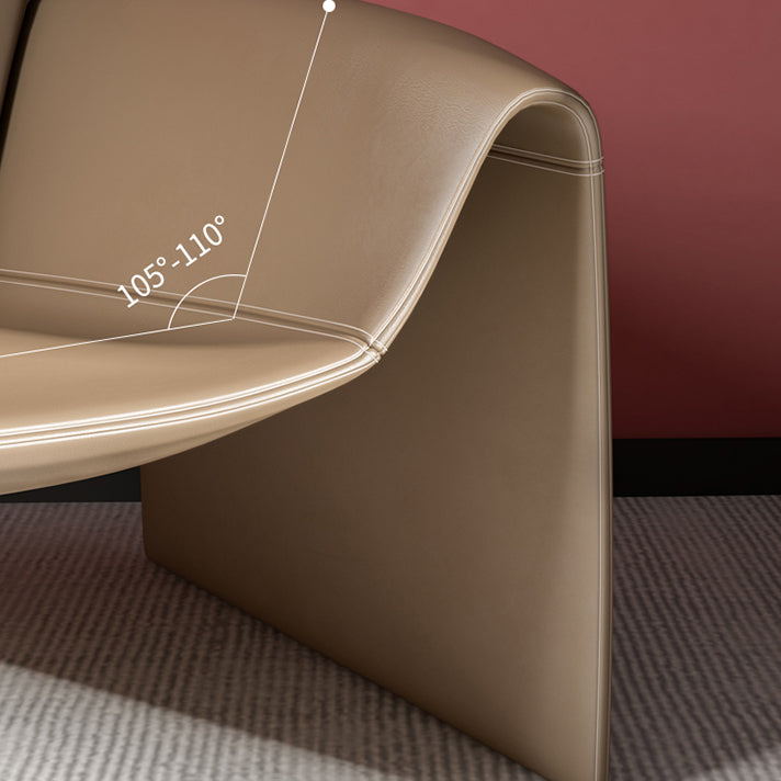 24.80" Wide Arm Chair Faux Leather Arms Included Chair for Living Room