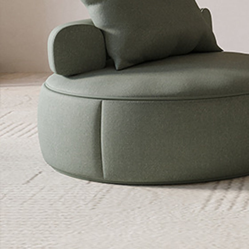 Nordic Style Handless Imitation Leather Curved Back Parsons Chair