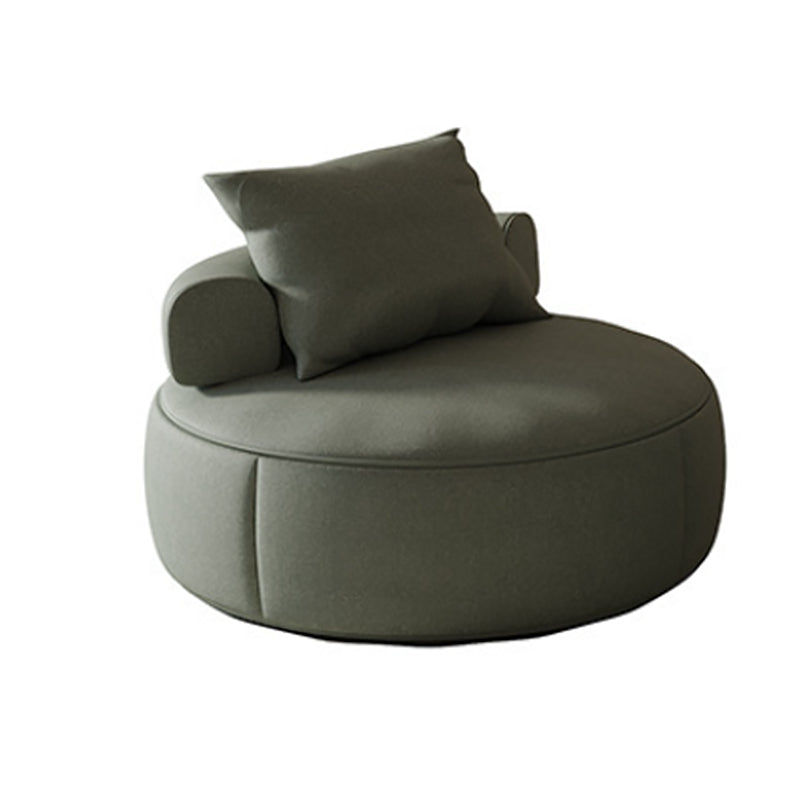 Nordic Style Handless Imitation Leather Curved Back Parsons Chair