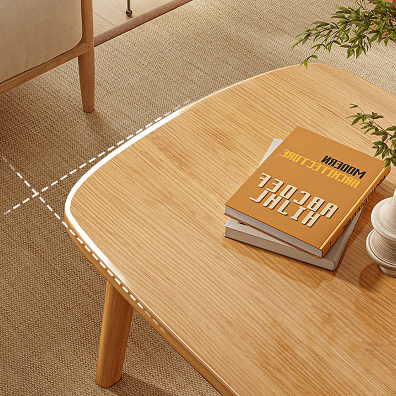 Scandinavian 4 Legs Coffee Table Wooden Coffee Table Set for Living Room