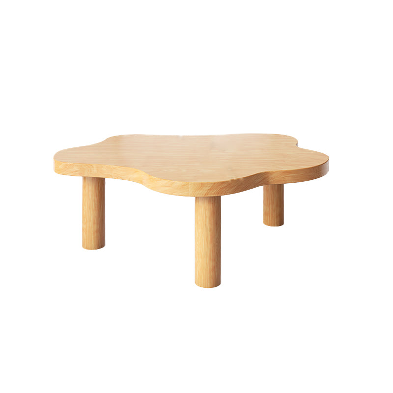 Scandinavian Wooden Coffee Table Free form 3 Legs Coffee Table Set for Bedroom