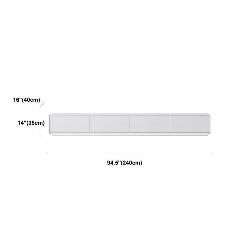 White TV Cabinet Simple Modern Combination Living Room Household Floor TV Cabinet
