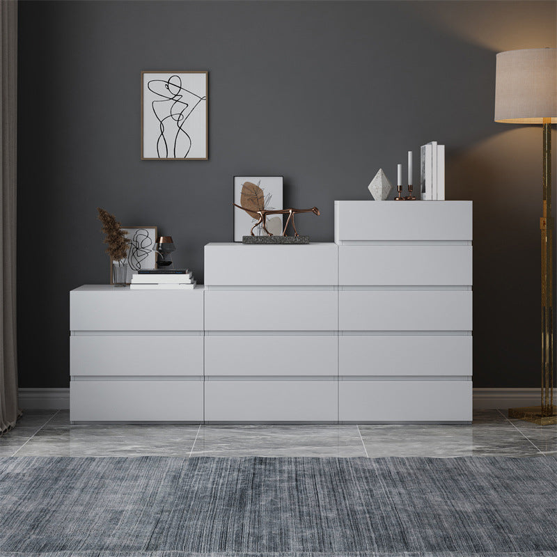 Contemporary 23.62'" Wooden Chest, Rectangle Accent Chest with Drawers