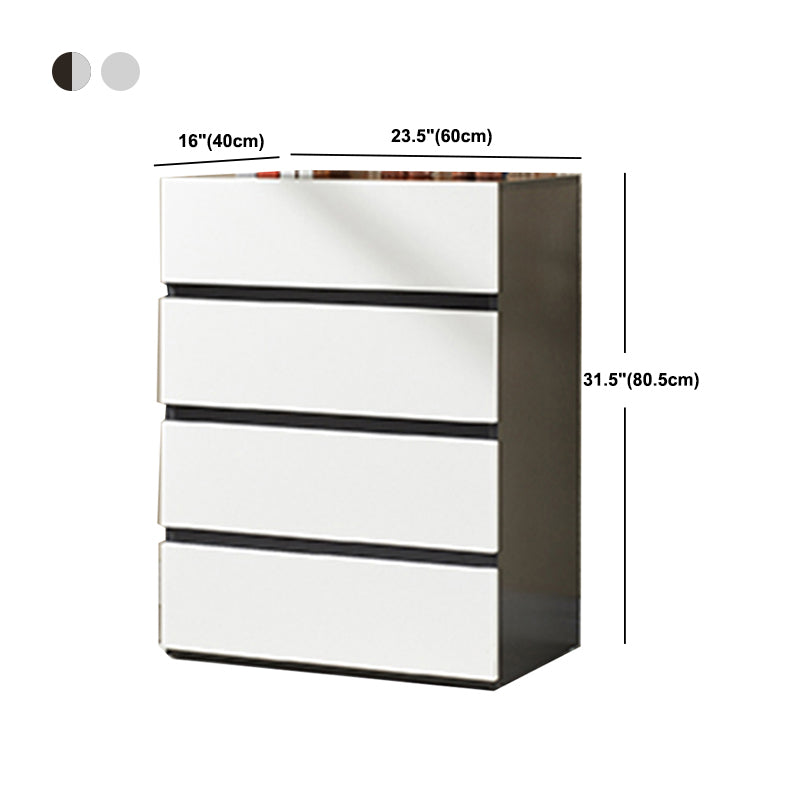 Contemporary 23.62'" Wooden Chest, Rectangle Accent Chest with Drawers