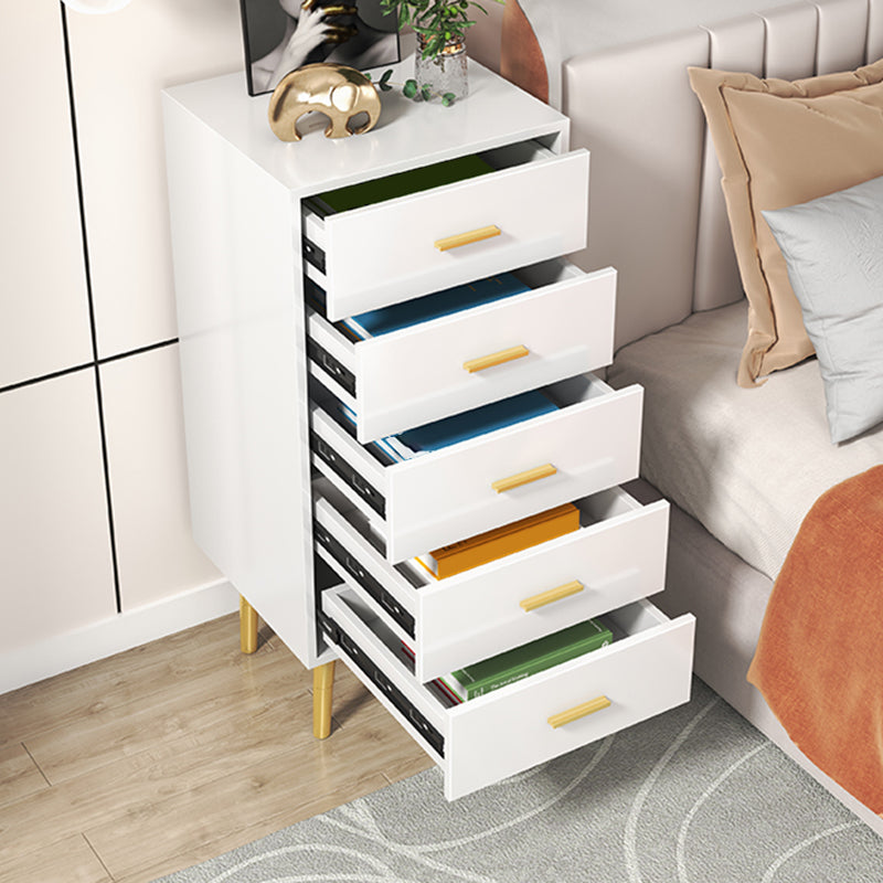 Contemporary 21.6"/35.4"Tall Accent Chest Rectangle Wood Chest with Drawers