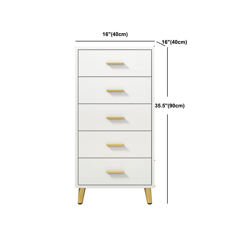 Contemporary 21.6"/35.4"Tall Accent Chest Rectangle Wood Chest with Drawers
