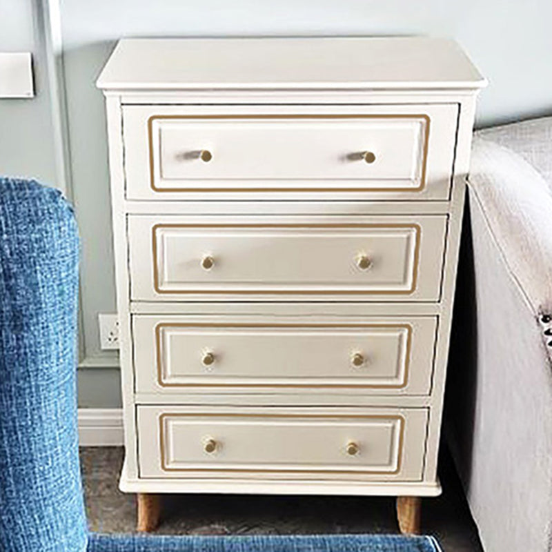 Contemporary Blue/ White Wooden Rectangle Accent Chest with Drawers