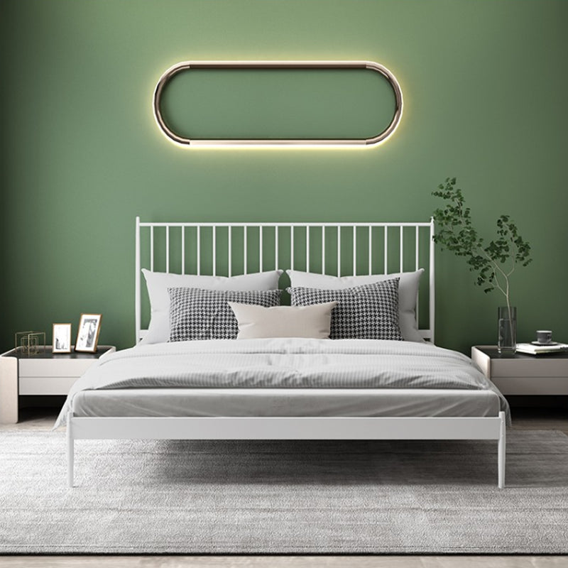 Modern Style Metal Material Includes Headboard Gold/white/black Bed