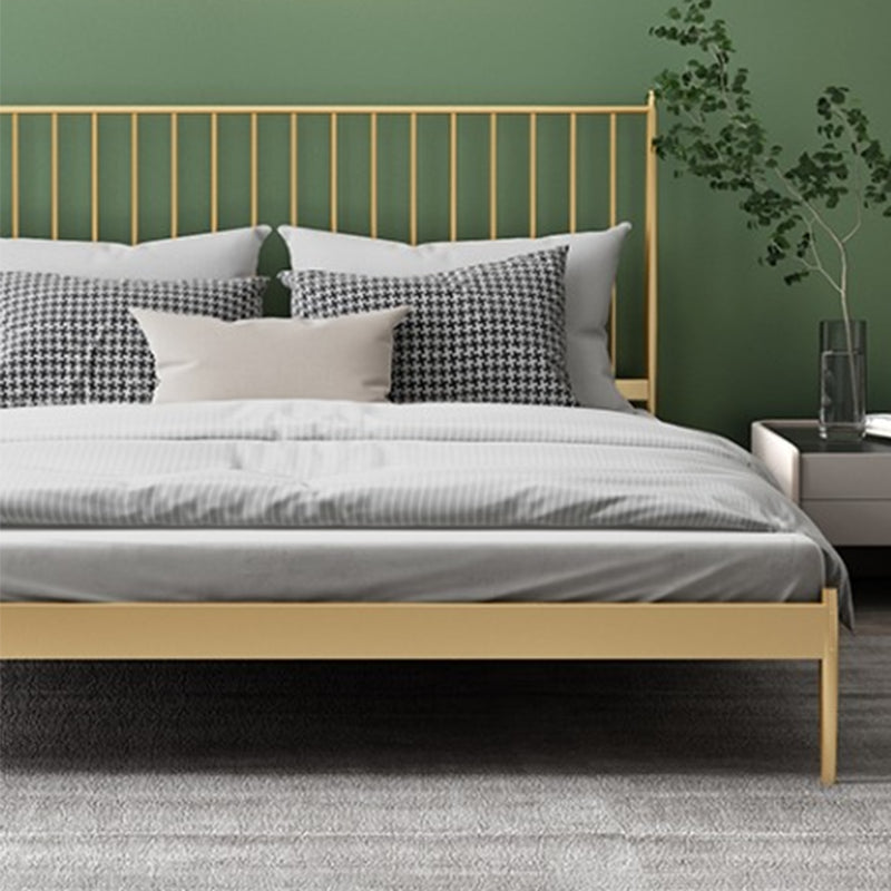 Modern Style Metal Material Includes Headboard Gold/white/black Bed