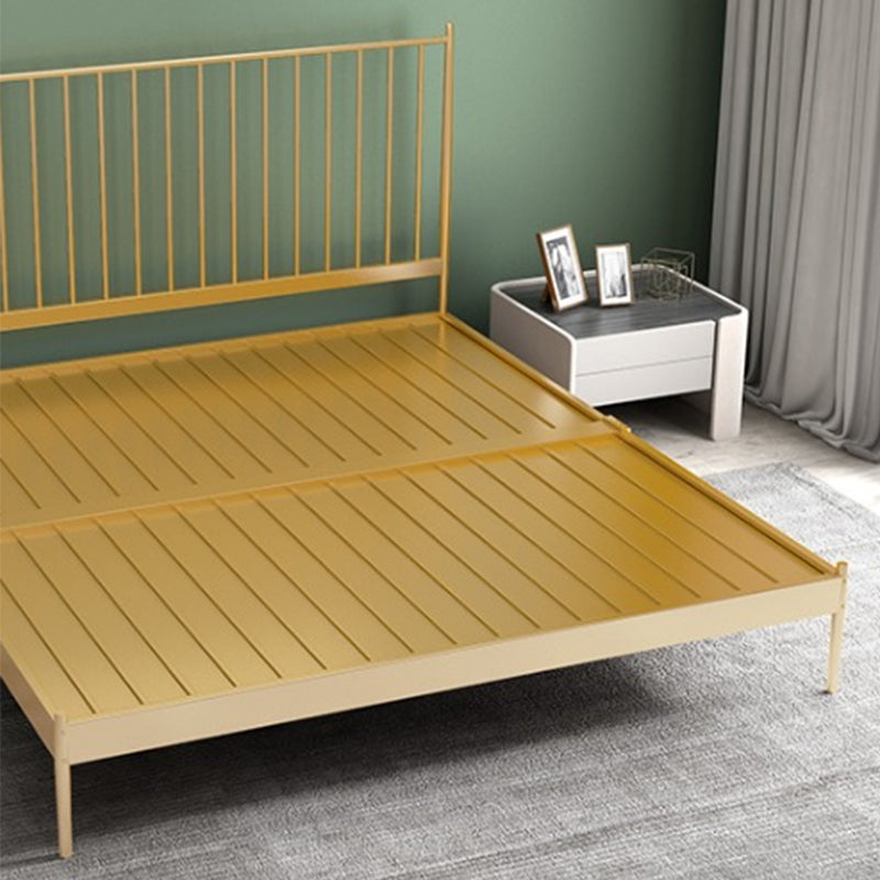 Modern Style Metal Material Includes Headboard Gold/white/black Bed