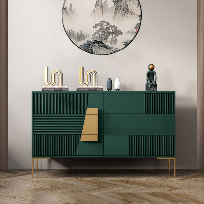 Glam Style Wood Buffet Sideboard Dining Room Buffet Server with Drawer