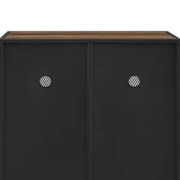 Pine Wood Kitchen Sideboard Cabinet Modern Server Cabinet with Storage