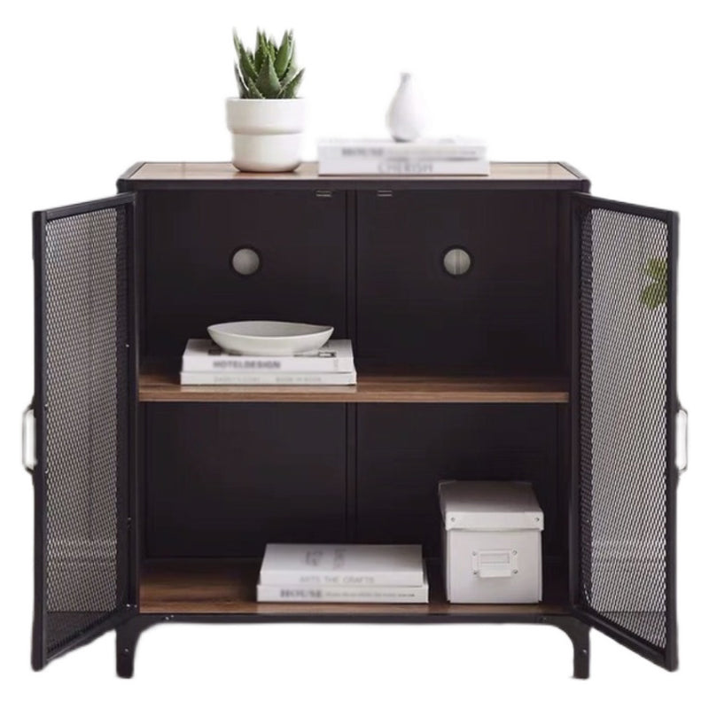 Pine Wood Kitchen Sideboard Cabinet Modern Server Cabinet with Storage
