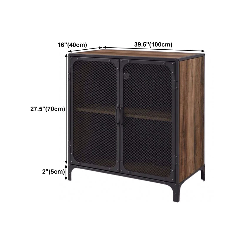 Pine Wood Kitchen Sideboard Cabinet Modern Server Cabinet with Storage