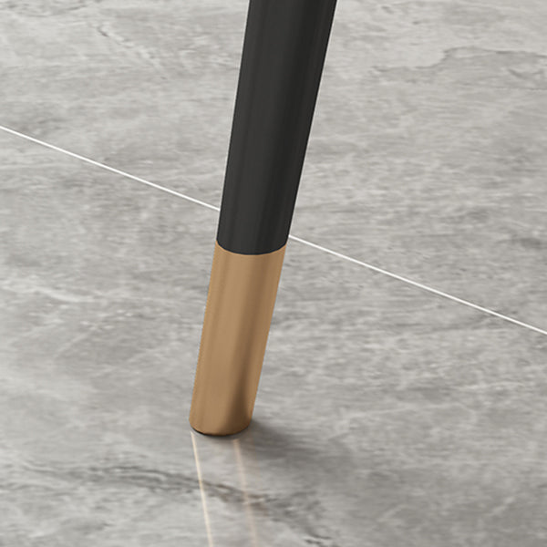 Modern Style Rectangle Stone Table Standard Height Dining Table with 4 Legs