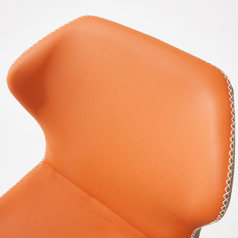 Contemporary Style Chair Kitchen Armless Wingback Chairs with Metal Legs