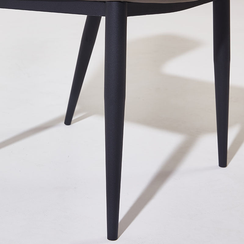 Contemporary Style Chair Kitchen Armless Wingback Chairs with Metal Legs