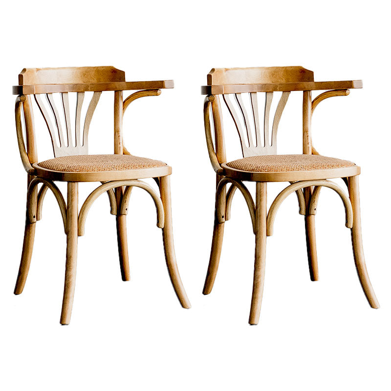 Wood Dining Room Chairs Traditional Style Windsor Back Arm Chair