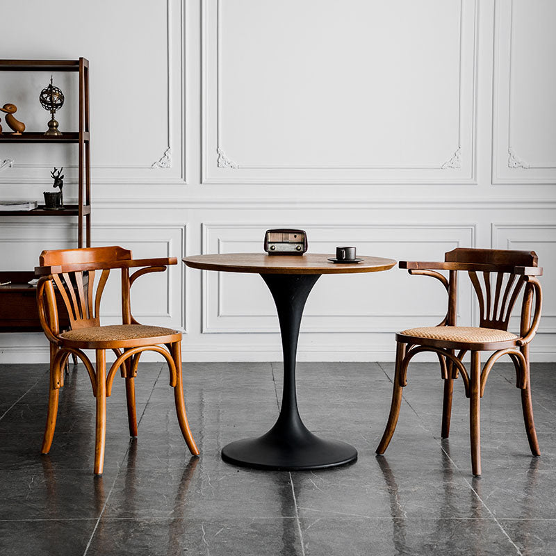 Wood Dining Room Chairs Traditional Style Windsor Back Arm Chair