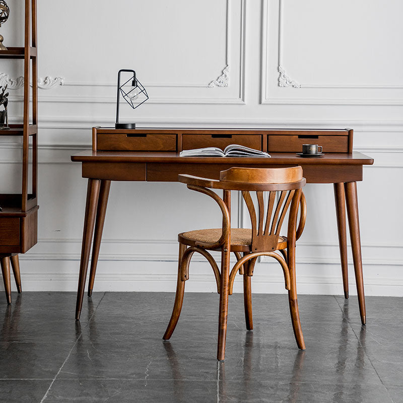 Wood Dining Room Chairs Traditional Style Windsor Back Arm Chair