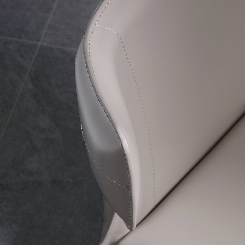 Wingback Side Chair Contemporary Leather Indoor-Outdoor Dining Chair