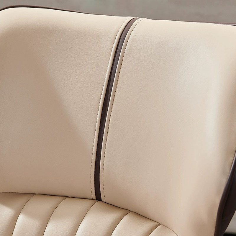 Contemporary Dining Chair Kitchen Arm Side Chair with Metal Legs