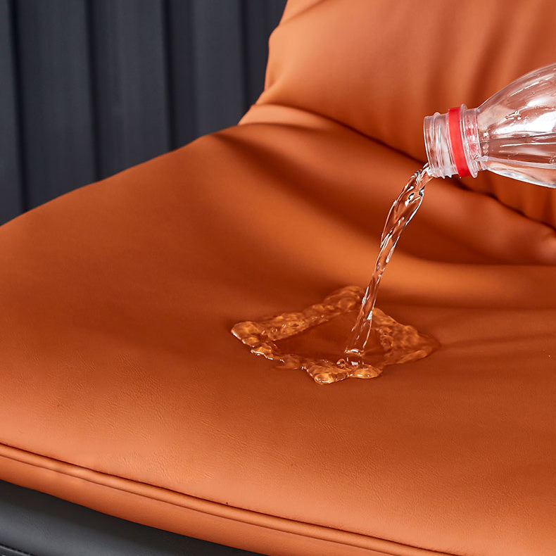 Contemporary Style Dining Chair Armless Side Chair with Metal Legs