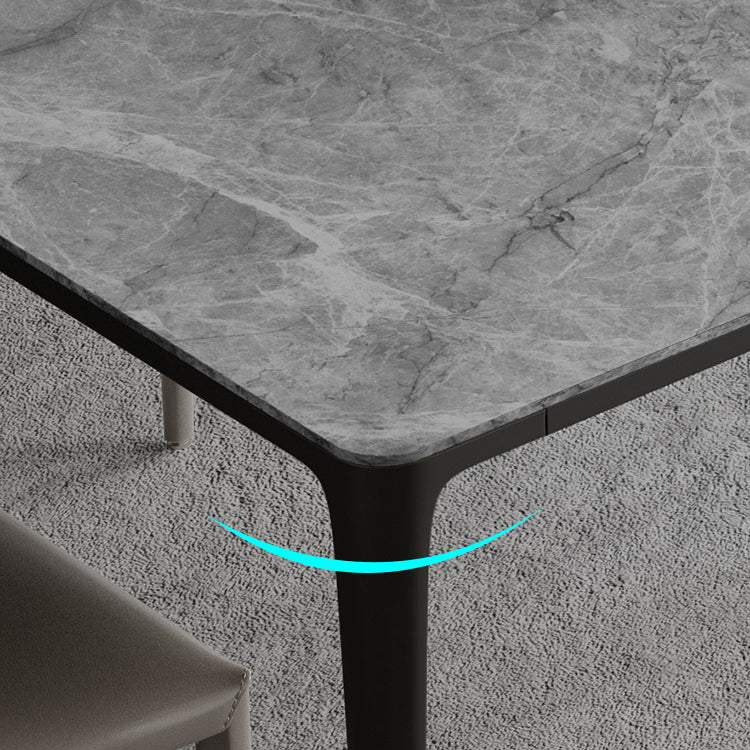 Modern Grey 1/4/5/7 Pieces Dinette Set Rectangle Legs Indoor Dining Table Set