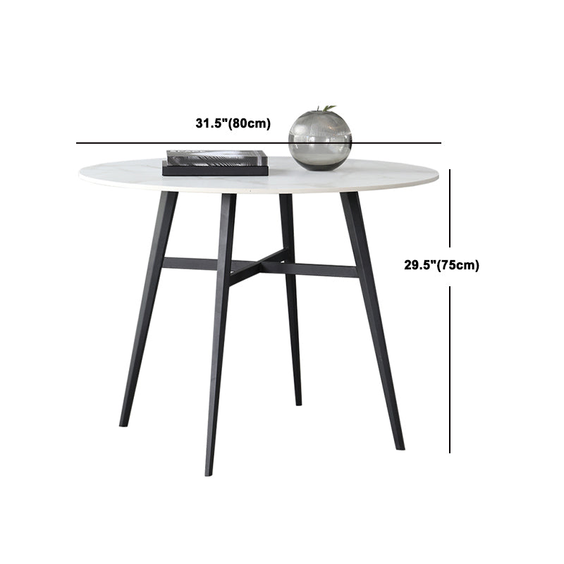 Contemporary Dining Furniture Set 1/2/3/5 Pcs Sintered Stone Dining Table and Chairs