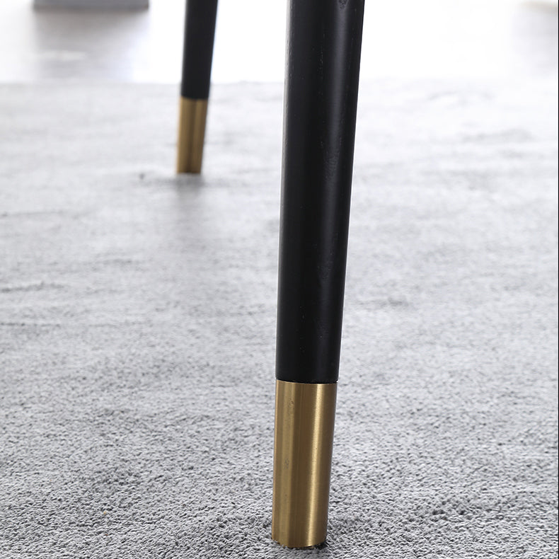 Modern Rectangle Sintered Stone Table Set 1/2/4/5/7 Pieces Dining Set