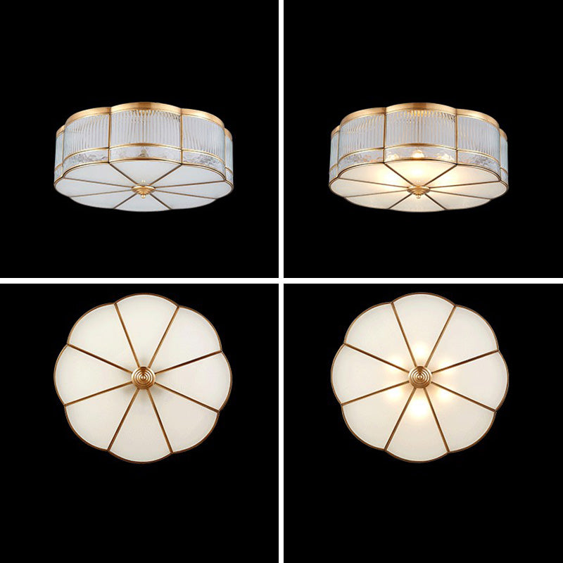 Metal Geometric Flush Mount Lamp Contemporary Style Multi Lights Flush Ceiling Lights