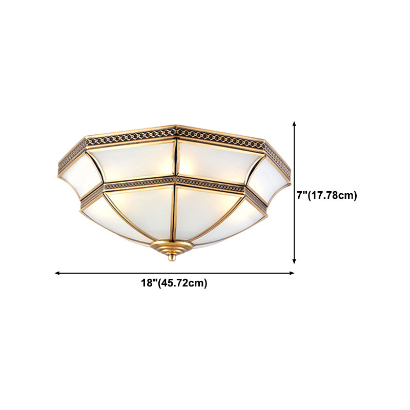 Metal Geometric Flush Mount Lamp Contemporary Style Multi Lights Flush Ceiling Lights