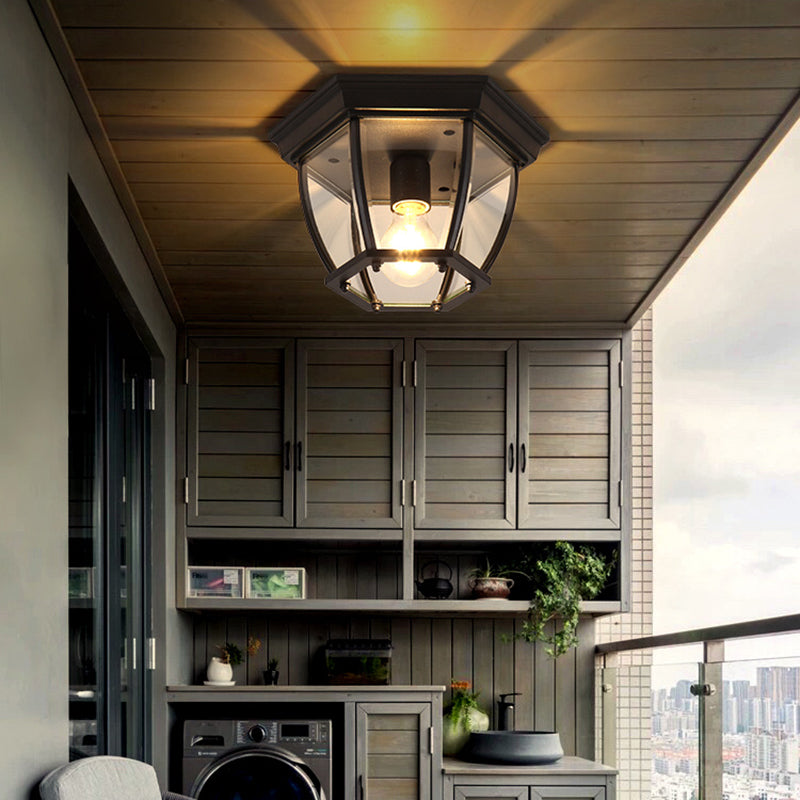 Metal Geometric Flush Mount Lamp Industrial Style Multi Lights Flush Ceiling Lights
