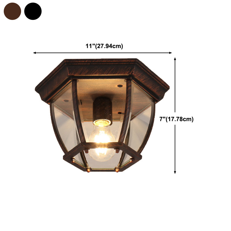 Metal Geometric Flush Mount Lamp Industrial Style Multi Lights Flush Ceiling Lights