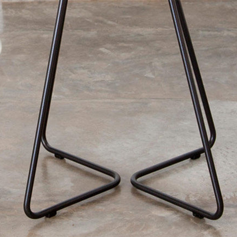 17.7"/19.7" Tall Metal Round Tray Top Side Table Iron Sled End Table